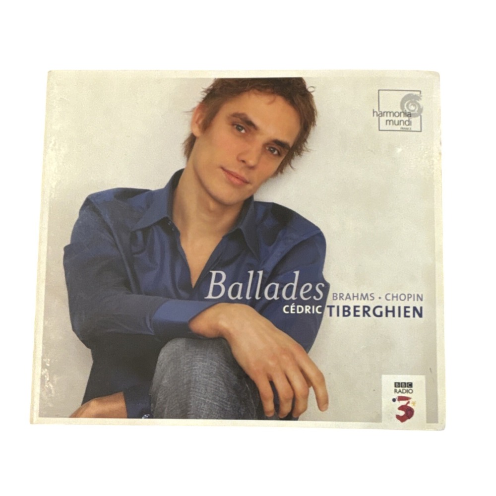 Cédric Tiberghien Ballades Brahms Chopin Album CD harmonia mundi Cardboard Slee…